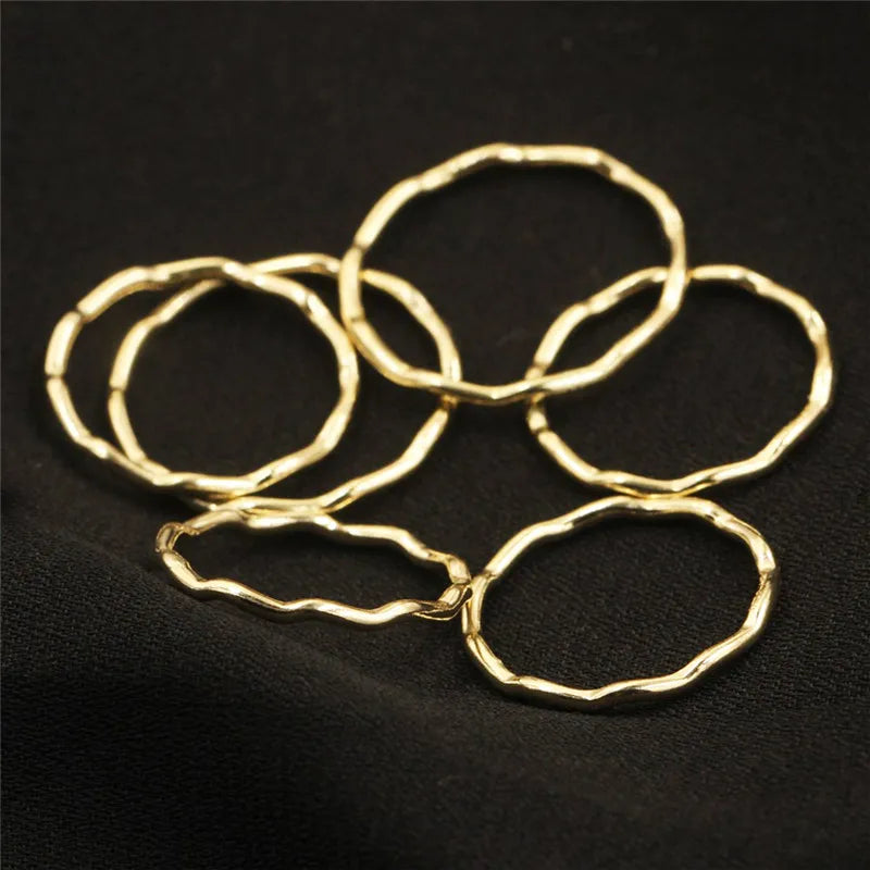 14K Gold Filled Wave Ring Chevron Knuckle Ring Minimalism Gold Jewelry Anillos Mujer Bague Femme Boho Aneis Ring For Women