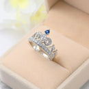 Exquisite Female Rings 925 Sterling Silver Princess Crown Shaped Zircon Rings for Women Ladies'Gifts Aneis De Ouro Jewelry