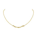 European and American Fashion Simple Stainless steel Gold Color Collarbone Chain For Women’s Fashion Short Necklaces Jewelry