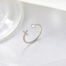 Fashion Double Cross Crystal Ring Jewelry 2025 Trending New Accessories Finger Rings For Women Anel Bague Anillos Aneis Anelli
