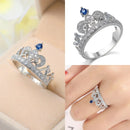 Exquisite Female Rings 925 Sterling Silver Princess Crown Shaped Zircon Rings for Women Ladies'Gifts Aneis De Ouro Jewelry