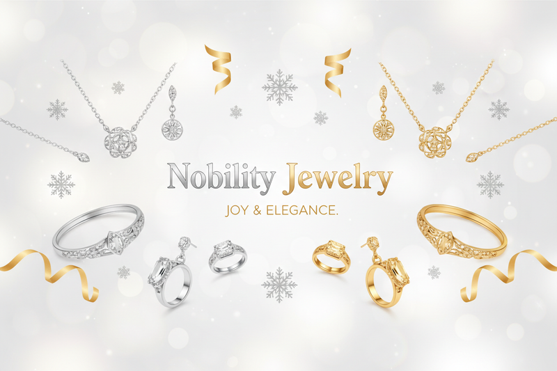 Banner Nobility Jewelry Prata Dourado